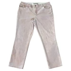 Chico’s Platinum Denim sz 2 ultimate fit woman’s sz 12 colored jeans